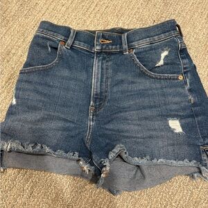 Express Super High-Waisted Dark Wash Mom Jeans